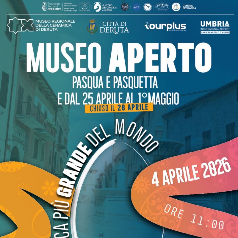 Pasqua al museo - l'Uovo in Ceramica pi&ugrave; Grande del Mondo -